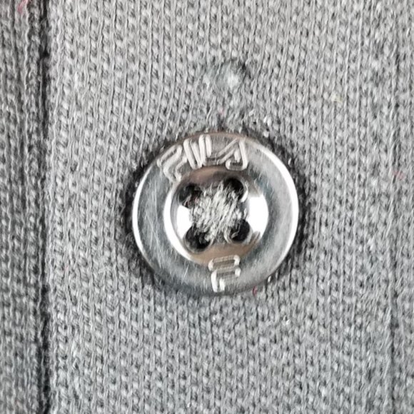 LAST CALL!! Fila Pima Cotton Black Button Up Polo - Picture 4 of 5